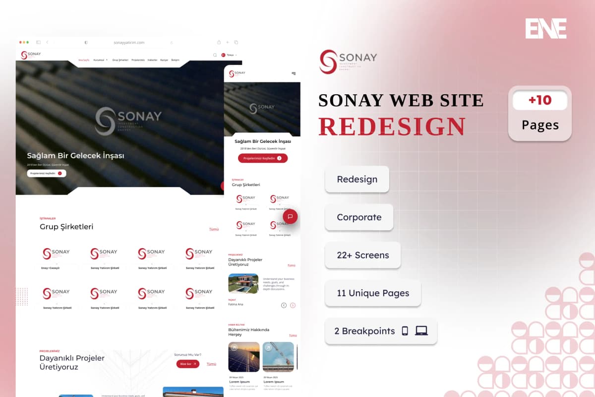 Sonay Yatırım – Kurumsal Website