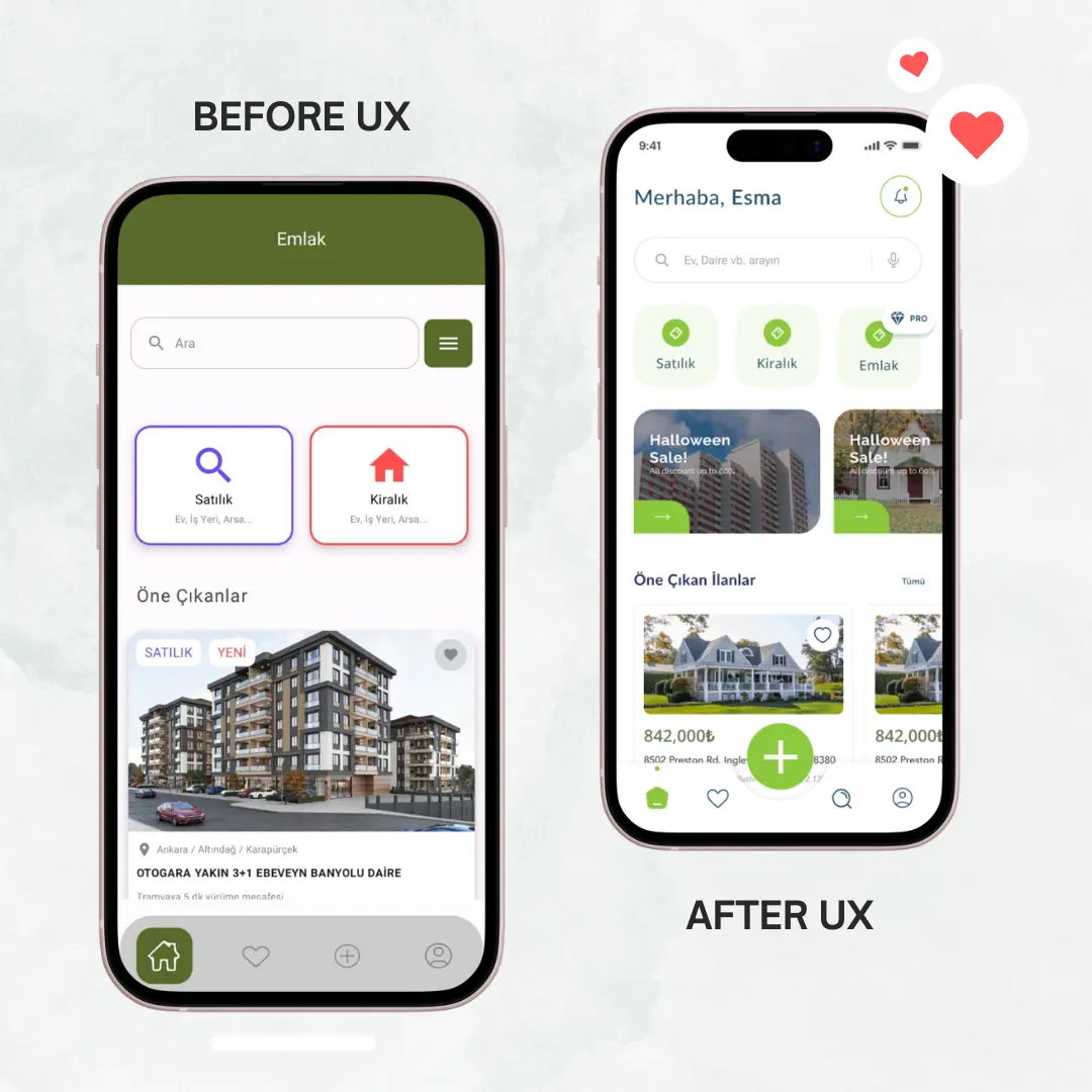 Evim App – Emlak Platformu design process 2