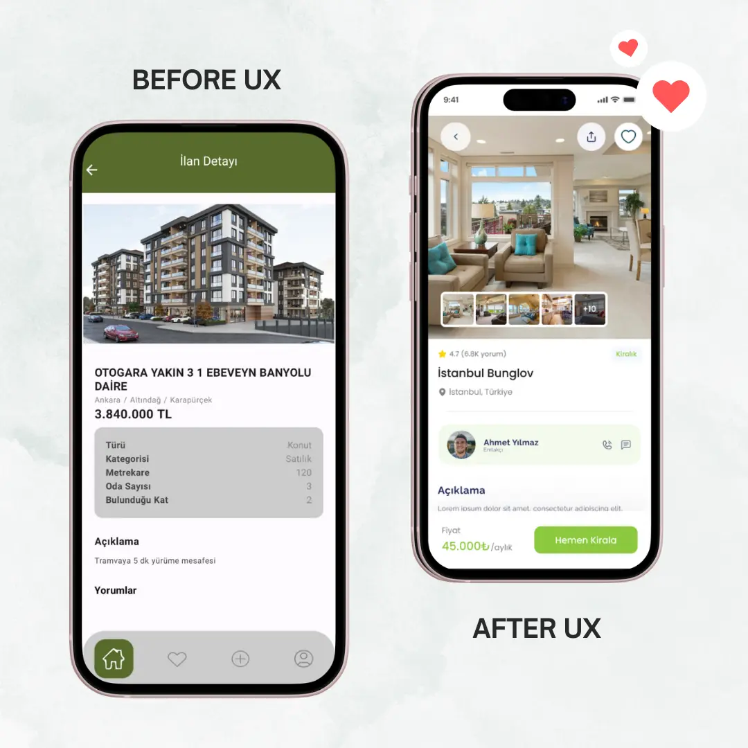 Evim App – Emlak Platformu design process 3