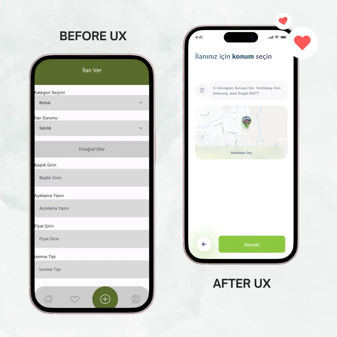 Evim App – Emlak Platformu design process 5