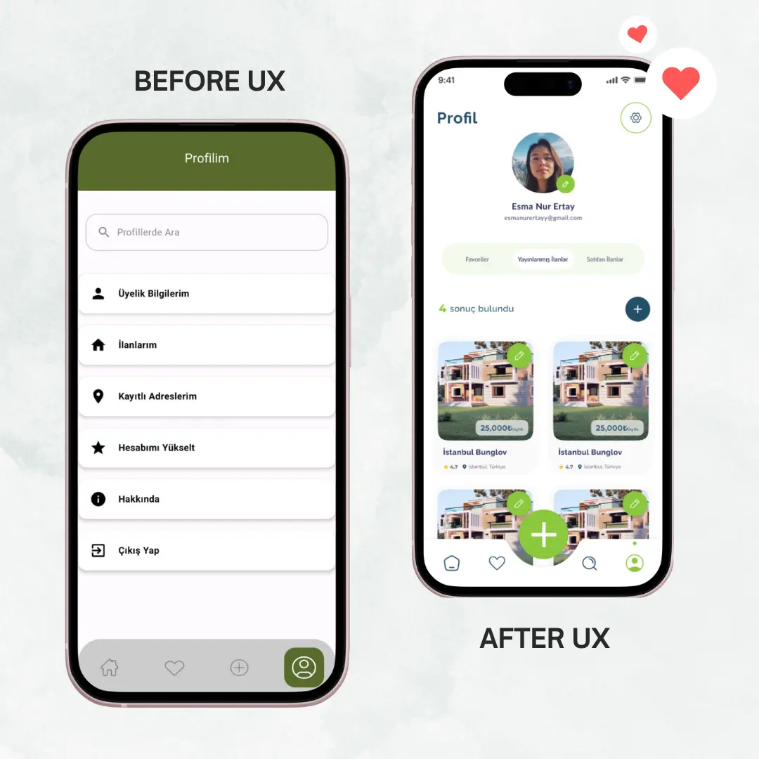Evim App – Emlak Platformu design process 6